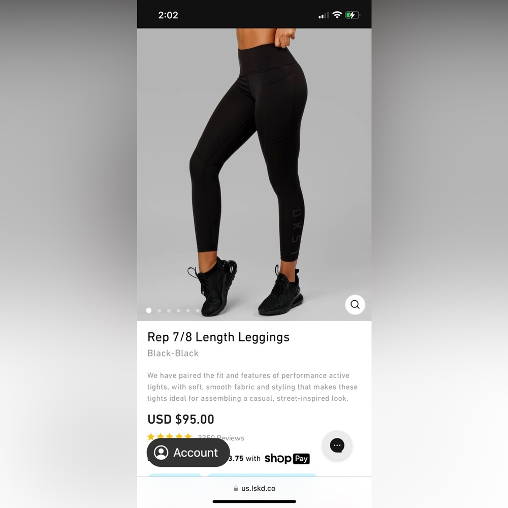 LSKD Rep Leggings Size 12/Medium